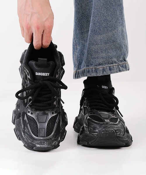 shoes365（シューズスリーシックスファイヴ）の「脚長ダッドスニーカー（スニーカー・メンズ・オフホワイト/ブラック/ホワイト・24.5cm/25.5cm/26.5cm/25.0cm/26.0cm/27.0cm）」の11枚目の写真