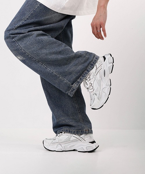 shoes365（シューズスリーシックスファイヴ）の「脚長ダッドスニーカー（スニーカー・メンズ・オフホワイト/ブラック/ホワイト・24.5cm/25.5cm/26.5cm/25.0cm/26.0cm/27.0cm）」の12枚目の写真