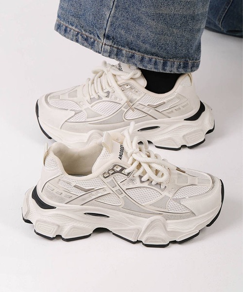 shoes365（シューズスリーシックスファイヴ）の「脚長ダッドスニーカー（スニーカー・メンズ・オフホワイト/ブラック/ホワイト・24.5cm/25.5cm/26.5cm/25.0cm/26.0cm/27.0cm）」の17枚目の写真