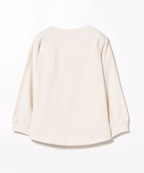 BEAMS mini（ビームスミニ）の「スマイルロゴ ビッグ ロングスリーブ Tシャツ 2025FW（90～140cm）（Tシャツ/カットソー・キッズ・ホワイト系その他5/オリーブ/クリーム/ピンク・90/110/140/100/120/130）」の21枚目の写真