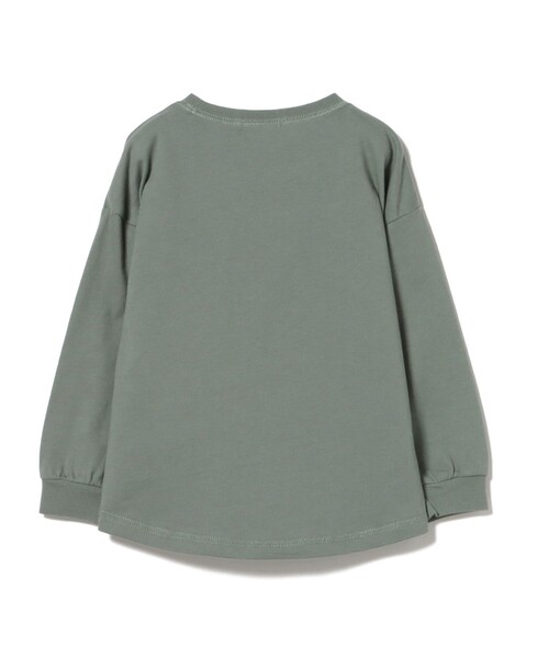BEAMS mini（ビームスミニ）の「スマイルロゴ ビッグ ロングスリーブ Tシャツ 2025FW（90～140cm）（Tシャツ/カットソー・キッズ・ホワイト系その他5/オリーブ/クリーム/ピンク・90/110/140/100/120/130）」の7枚目の写真