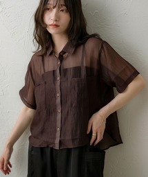 【NOAHL】シャイニーシアーシャツ