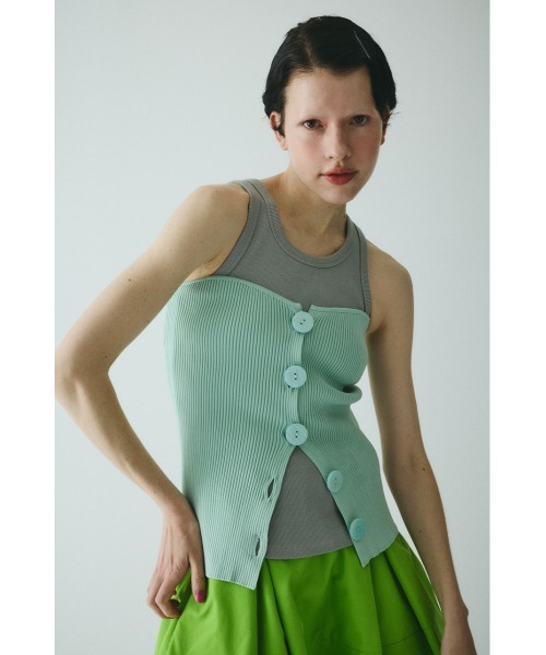 ニット セーター Front button knit bustier　　フロントボタンニットビスチェ レディース Front button knit bustier フロントボタンニットビスチェ