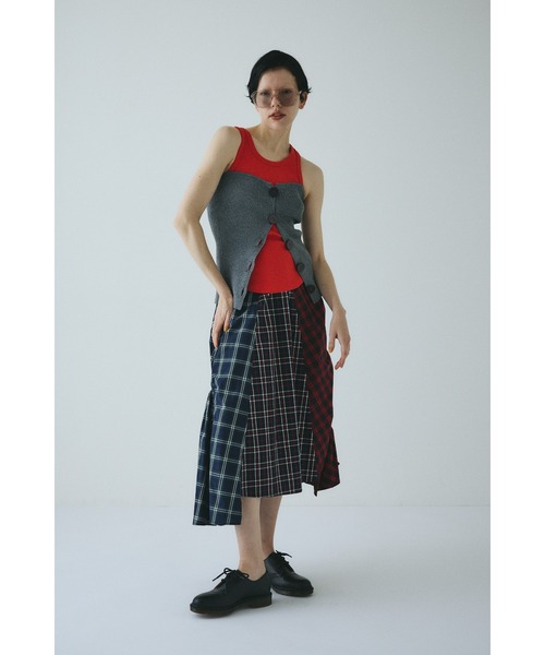 HeRIN.CYE（ヘリンドットサイ）の「Front button knit bustier　　フロントボタンニットビスチェ（ニット/セーター・レディース・ミント/グレー/レッド/ブラウン・FREE）」の5枚目の写真