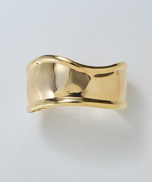 Phoebe（フィービィー）の「アークカフワイドバングル（バングル/リストバンド・レディース・シルバー/イエローゴールド・FREE）」の9枚目の写真