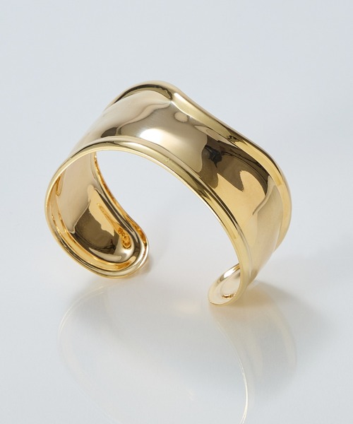 Phoebe（フィービィー）の「アークカフワイドバングル（バングル/リストバンド・レディース・シルバー/イエローゴールド・FREE）」の11枚目の写真