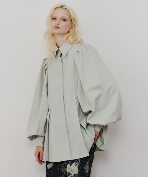 タックフレアボリュームスリーブブラウス（シャツ/ブラウス）｜LA