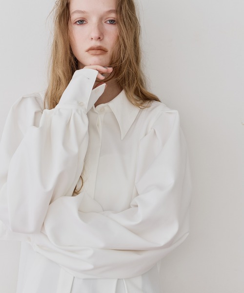 セール】タックフレアボリュームスリーブブラウス（シャツ/ブラウス