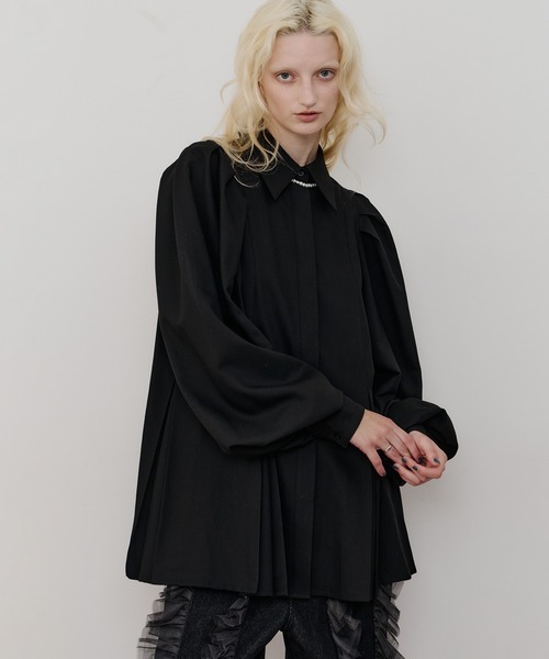 タックフレアボリュームスリーブブラウス（シャツ/ブラウス）｜LA