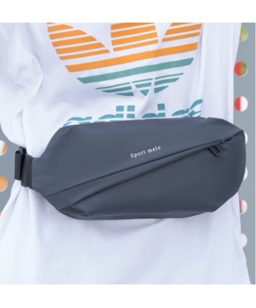 Sakka(サッカ)の「撥水多機能ボディバッグ(ボディバッグ/ウエストポーチ・メンズ・オフホワイト/チャコールグレー/アッシュブラウン/ブルー/ブラック・FREE)」の15枚目の写真