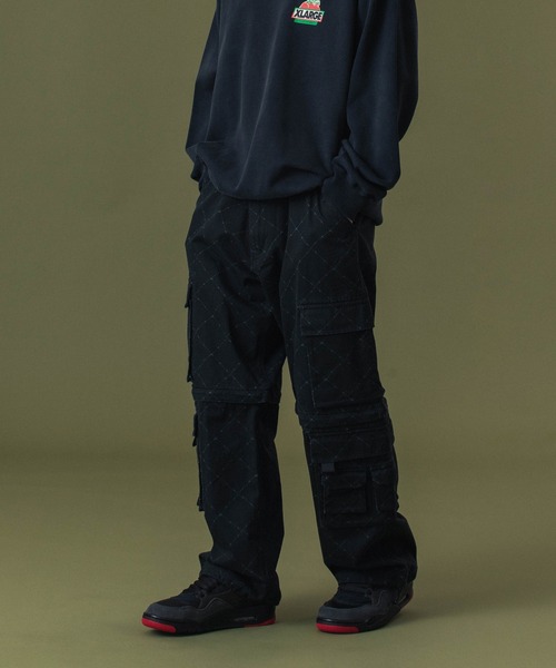 XLARGE(エクストララージ)の「BARBED WIRE 2WAY CARGO PANTS(カーゴパンツ・メンズ・ブラック/ベージュ・32inch/30inch/34inch/36inch)」の2枚目の写真