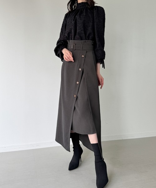 クラネ　ロングスカート新品タグ付き CLANE スカート 「CLANE/クラネ」FRONT ZIP FLARE SKIRT