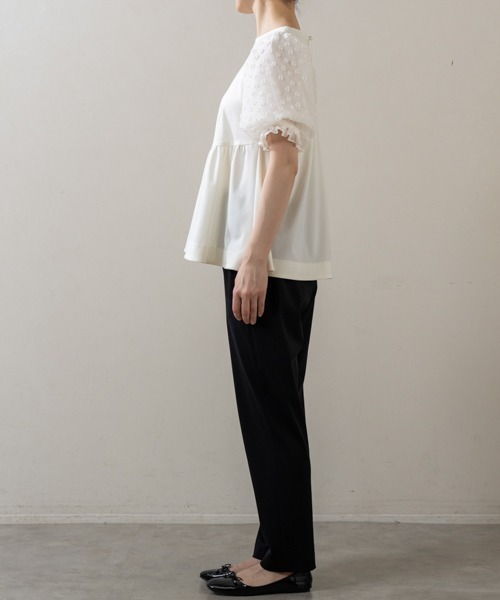 Sono(ソーノ)の「【SONO/ソーノ】【Summer Stretch】パフィブロッサムチュニックPO(Tシャツ/カットソー・レディース・ネイビー/ホワイト/ブラック・F)」の16枚目の写真