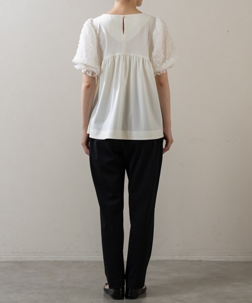 Sono(ソーノ)の「【SONO/ソーノ】【Summer Stretch】パフィブロッサムチュニックPO(Tシャツ/カットソー・レディース・ネイビー/ホワイト/ブラック・F)」の17枚目の写真