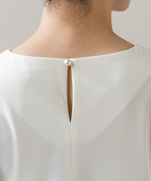 Sono(ソーノ)の「【SONO/ソーノ】【Summer Stretch】パフィブロッサムチュニックPO(Tシャツ/カットソー・レディース・ネイビー/ホワイト/ブラック・F)」の19枚目の写真