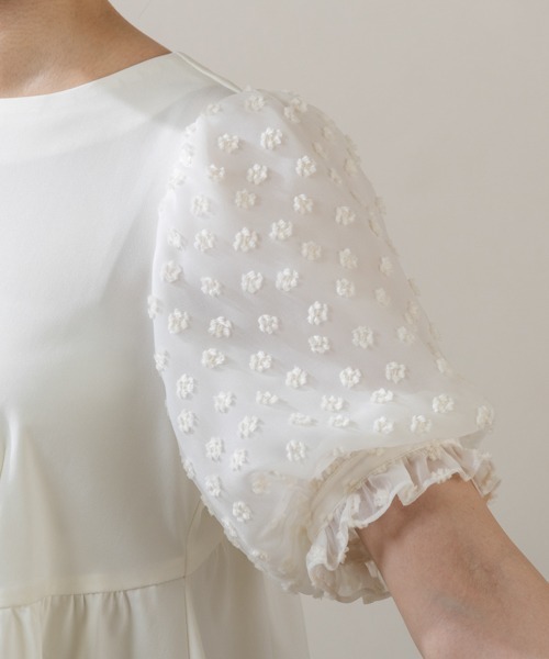 Sono(ソーノ)の「【SONO/ソーノ】【Summer Stretch】パフィブロッサムチュニックPO(Tシャツ/カットソー・レディース・ネイビー/ホワイト/ブラック・F)」の20枚目の写真