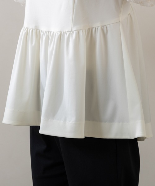 Sono(ソーノ)の「【SONO/ソーノ】【Summer Stretch】パフィブロッサムチュニックPO(Tシャツ/カットソー・レディース・ネイビー/ホワイト/ブラック・F)」の21枚目の写真