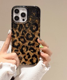 SANSeLF（サンセルフ）の「【SANSeLF】グリッター レオパード柄 スマホケース iPhoneカバー アイフォンケース sac25a005（スマホケース/カバー）」