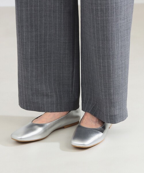 Demi-Luxe BEAMS(デミルクス ビームス)の「ポプリン ストライプ イージーパンツ(スラックス・レディース・ネイビー/グレー・38/36)」の19枚目の写真