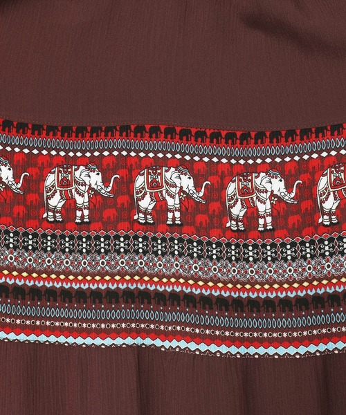 チャイハネ(チャイハネ)の「【チャイハネ】サラパチロングスカート(スカート・レディース・ブラウン/ホワイト/ブラック・FREE)」の15枚目の写真