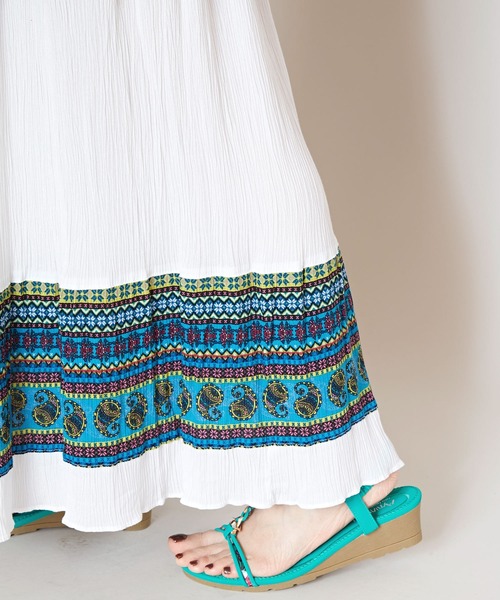 チャイハネ(チャイハネ)の「【チャイハネ】サラパチロングスカート(スカート・レディース・ブラウン/ホワイト/ブラック・FREE)」の11枚目の写真