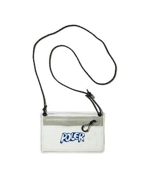 POLeR（ポーラー）の「POLER HIGH&DRY PVC CLEAR MOBILE SACOCHE（ポーラー ハイ＆ドライ PVC クリア モバイル サコッシュ）（ボディバッグ/ウエストポーチ・メンズ・ブラック/グレー/オレンジ/パープル・ONE SIZE）」の3枚目の写真