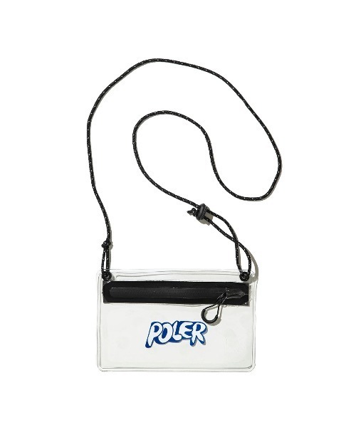 POLeR（ポーラー）の「POLER HIGH&DRY PVC CLEAR MOBILE SACOCHE（ポーラー ハイ＆ドライ PVC クリア モバイル サコッシュ）（ボディバッグ/ウエストポーチ・メンズ・ブラック/グレー/オレンジ/パープル・ONE SIZE）」の2枚目の写真