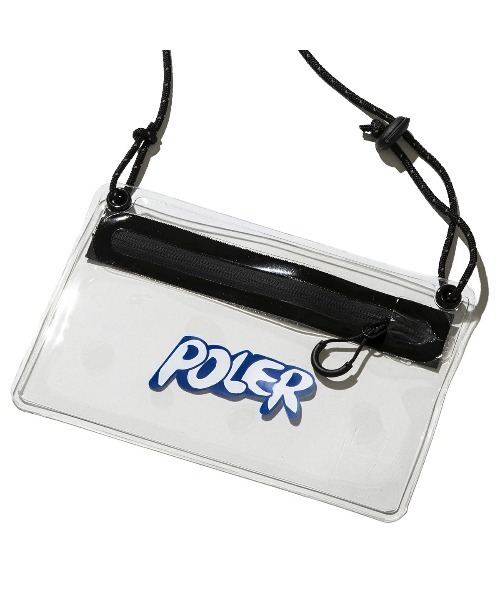 POLeR（ポーラー）の「POLER HIGH&DRY PVC CLEAR MOBILE SACOCHE（ポーラー ハイ＆ドライ PVC クリア モバイル サコッシュ）（ボディバッグ/ウエストポーチ・メンズ・ブラック/グレー/オレンジ/パープル・ONE SIZE）」の5枚目の写真