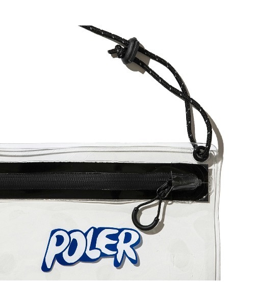 POLeR（ポーラー）の「POLER HIGH&DRY PVC CLEAR MOBILE SACOCHE（ポーラー ハイ＆ドライ PVC クリア モバイル サコッシュ）（ボディバッグ/ウエストポーチ・メンズ・ブラック/グレー/オレンジ/パープル・ONE SIZE）」の7枚目の写真