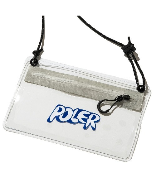 POLeR（ポーラー）の「POLER HIGH&DRY PVC CLEAR MOBILE SACOCHE（ポーラー ハイ＆ドライ PVC クリア モバイル サコッシュ）（ボディバッグ/ウエストポーチ・メンズ・ブラック/グレー/オレンジ/パープル・ONE SIZE）」の8枚目の写真