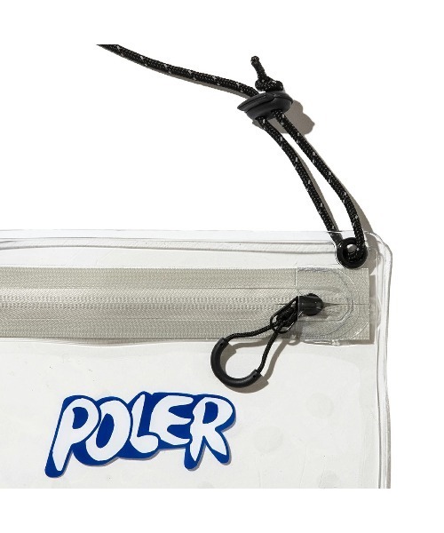 POLeR（ポーラー）の「POLER HIGH&DRY PVC CLEAR MOBILE SACOCHE（ポーラー ハイ＆ドライ PVC クリア モバイル サコッシュ）（ボディバッグ/ウエストポーチ・メンズ・ブラック/グレー/オレンジ/パープル・ONE SIZE）」の9枚目の写真