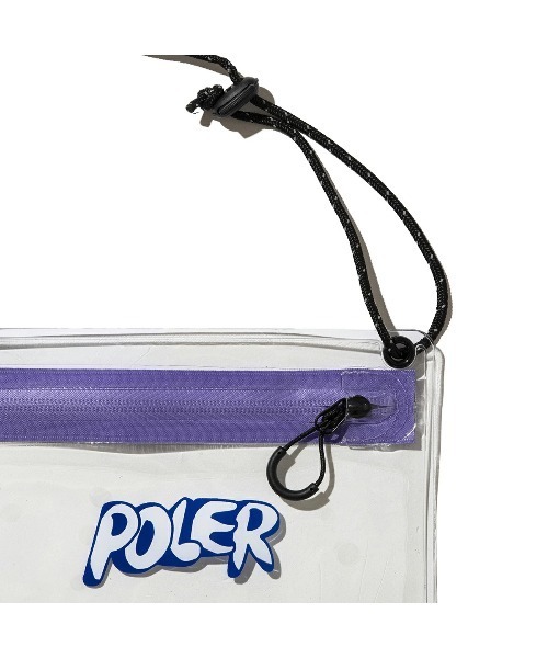 POLeR（ポーラー）の「POLER HIGH&DRY PVC CLEAR MOBILE SACOCHE（ポーラー ハイ＆ドライ PVC クリア モバイル サコッシュ）（ボディバッグ/ウエストポーチ・メンズ・ブラック/グレー/オレンジ/パープル・ONE SIZE）」の13枚目の写真