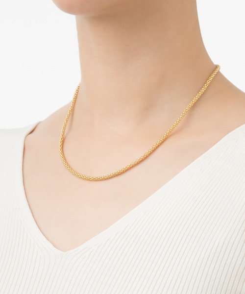 Rouge vif（ルージュヴィフ）の「【MARIHA／マリハ】Silent Rainネックレスポップコーンチェーン M 45cm（ネックレス・レディース・ゴールド・フリー）」の2枚目の写真