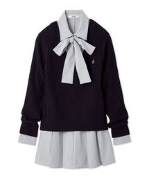 SNIDEL(スナイデル)のシャツコンビチュニック(その他トップス)