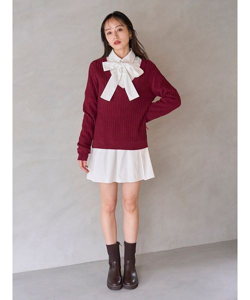 【新品】値下‼️snidelチュニック SNIDEL シャツワンピース Sustainableレイヤードシャツ