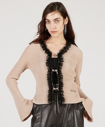 PRANK PROJECT（プランクプロジェクト）の「レーストリムニットカーディガン / Lace Trim Knit Cardigan（カーディガン/ボレロ）」