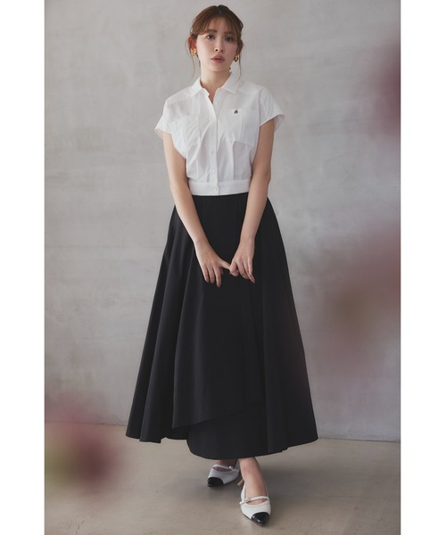 Trois Logo Cropped Shirt（シャツ/ブラウス）｜Her lip to
