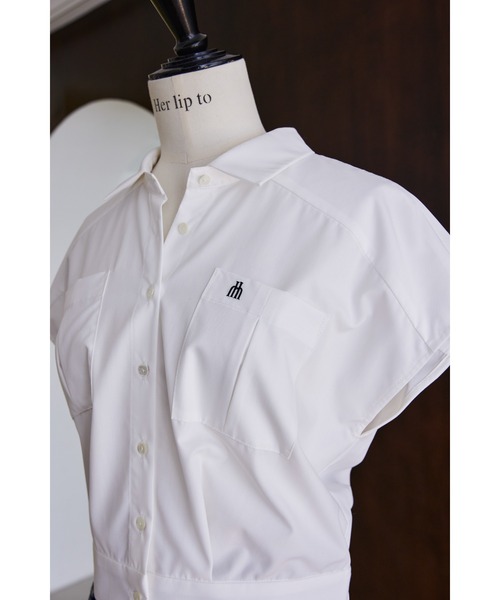 Her lip to Trois Logo Cropped Shirt Sサイズ Trois Logo Cropped Shirt（シャツ/ブラウス）｜Her lip to