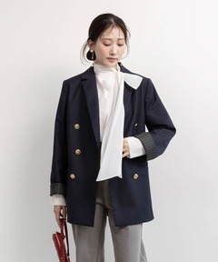 美品✨FRAMEWORK メタルボタンダブルブレストジャケット ネイビー 38 セール】メタルボタンダブルブレストジャケット（テーラード