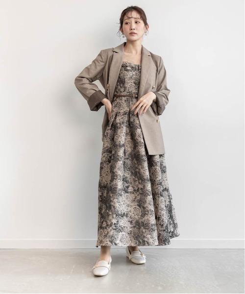 RANDA（ランダ）の「ダブルブレストテーラードジャケット（テーラードジャケット・レディース・グレー/ブラウン/ネイビー・0/1）」の16枚目の写真