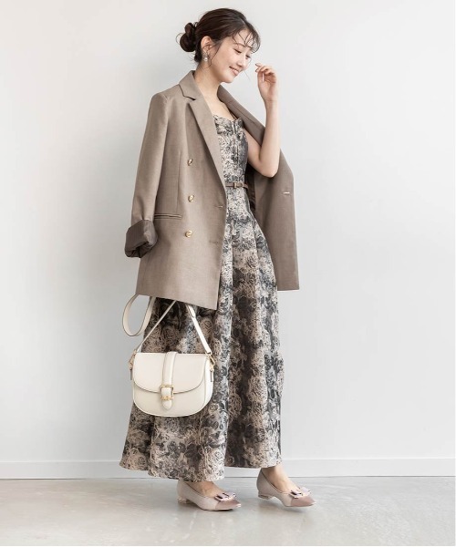 RANDA（ランダ）の「ダブルブレストテーラードジャケット（テーラードジャケット・レディース・グレー/ブラウン/ネイビー・0/1）」の18枚目の写真