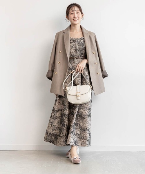 RANDA（ランダ）の「ダブルブレストテーラードジャケット（テーラードジャケット・レディース・グレー/ブラウン/ネイビー・0/1）」の19枚目の写真