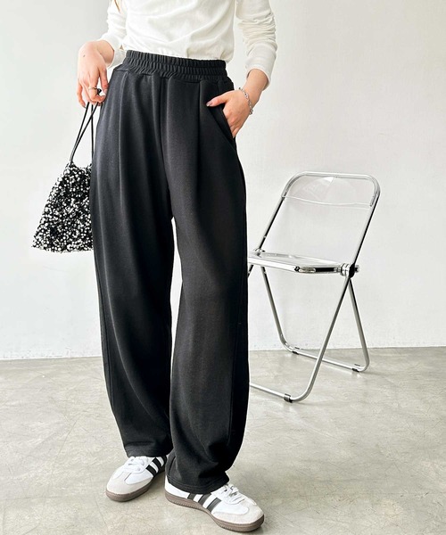 GeeRA（ジーラ）の「【S-XLサイズ展開】サイドタックイージースウェットパンツ（スウェットパンツ・レディース・オートミール/杢グレー/ブラック・SMALL/MEDIUM/LARGE/X-LARGE）」の9枚目の写真