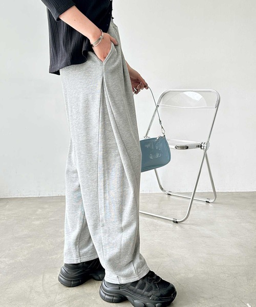 GeeRA（ジーラ）の「【S-XLサイズ展開】サイドタックイージースウェットパンツ（スウェットパンツ・レディース・オートミール/杢グレー/ブラック・SMALL/MEDIUM/LARGE/X-LARGE）」の18枚目の写真