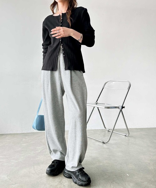 GeeRA（ジーラ）の「【S-XLサイズ展開】サイドタックイージースウェットパンツ（スウェットパンツ・レディース・オートミール/杢グレー/ブラック・SMALL/MEDIUM/LARGE/X-LARGE）」の20枚目の写真