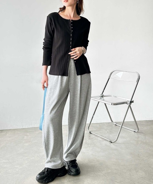 GeeRA（ジーラ）の「【S-XLサイズ展開】サイドタックイージースウェットパンツ（スウェットパンツ・レディース・オートミール/杢グレー/ブラック・SMALL/MEDIUM/LARGE/X-LARGE）」の19枚目の写真