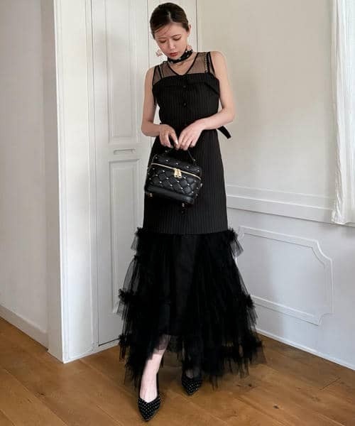 丈が選べる】ドレスチュールフレアワンピース（ワンピース）｜ROYAL