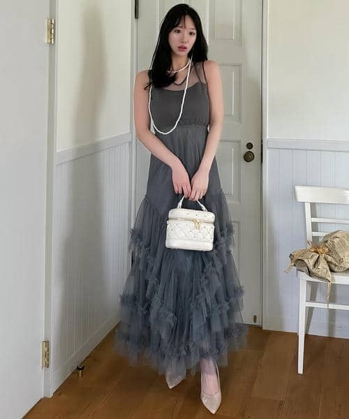 セール】【丈が選べる】ドレスチュールフレアワンピース（ワンピース