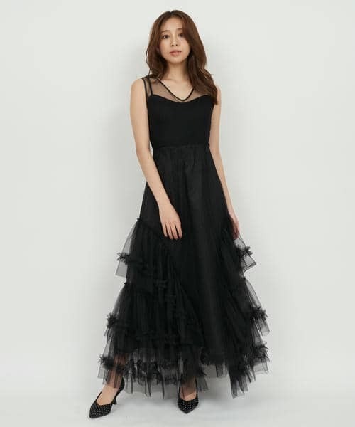 セール】【丈が選べる】ドレスチュールフレアワンピース（ワンピース