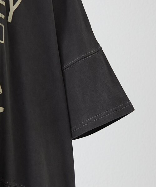 NAO（ナオ）の「【NAO】ピグメントBIGTシャツ（Tシャツ/カットソー・レディース・ネイビー/オフホワイト/スミクロ・FREE）」の15枚目の写真